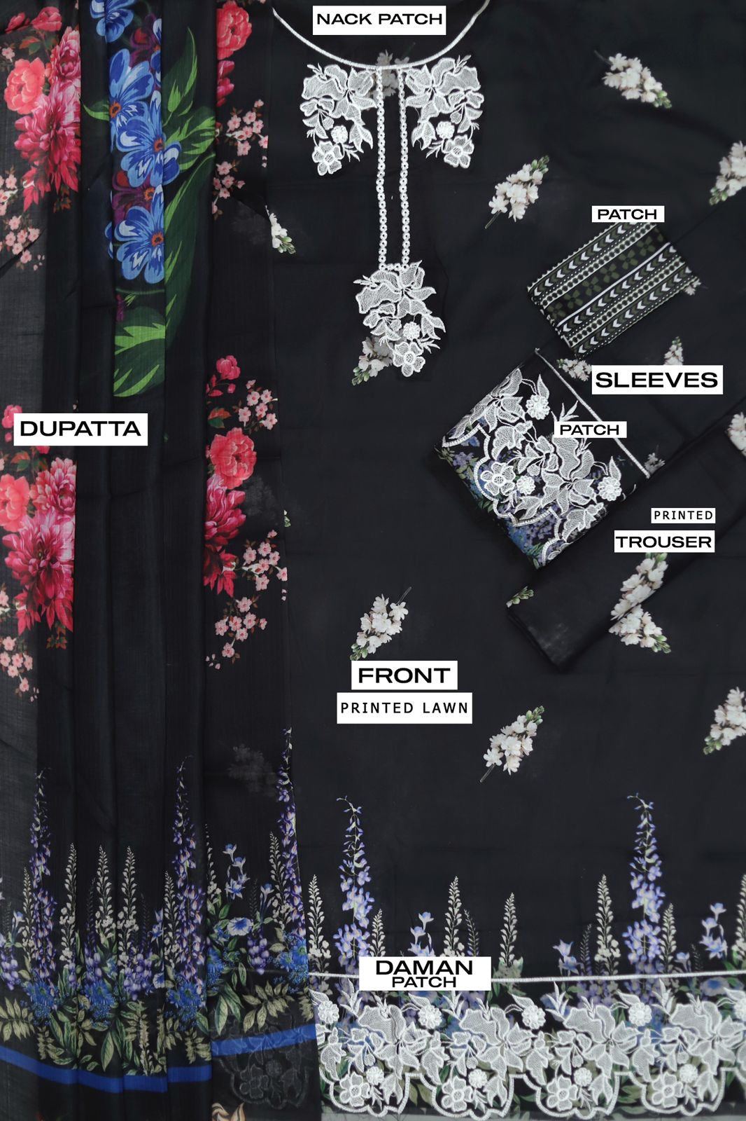 Asifa & Nabeel Lawn 3Pc