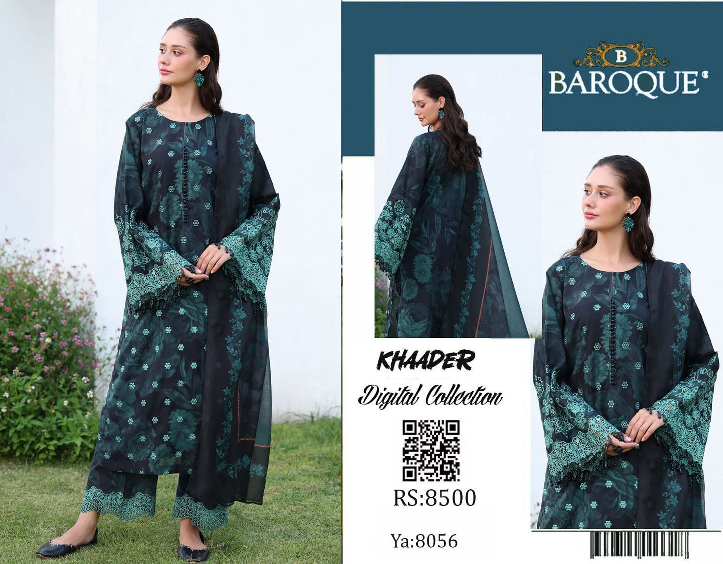 Baroque Khaddar 3pc