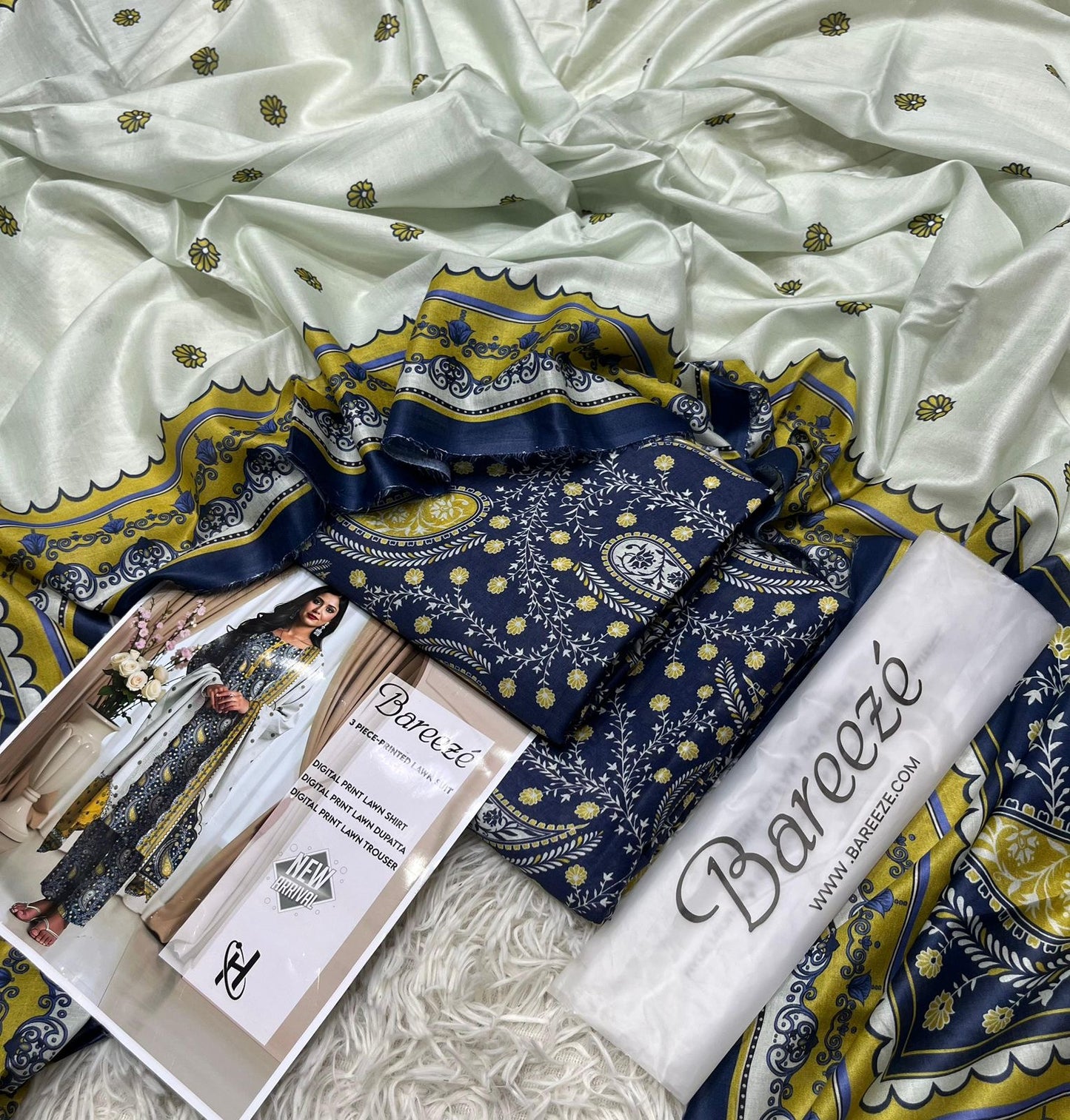 Bareeze lawn 3pc