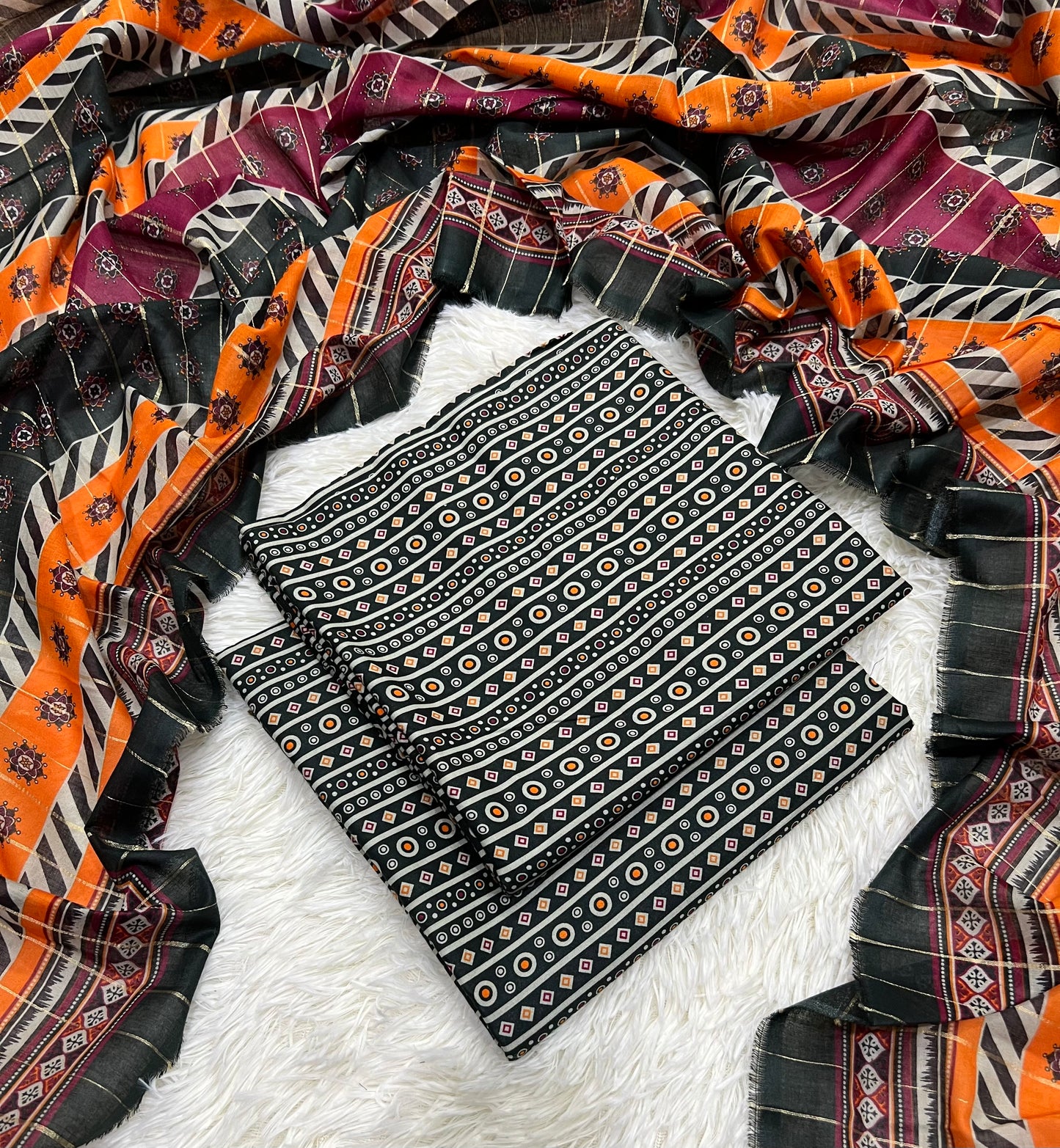 Bin saeed lawn 3pc