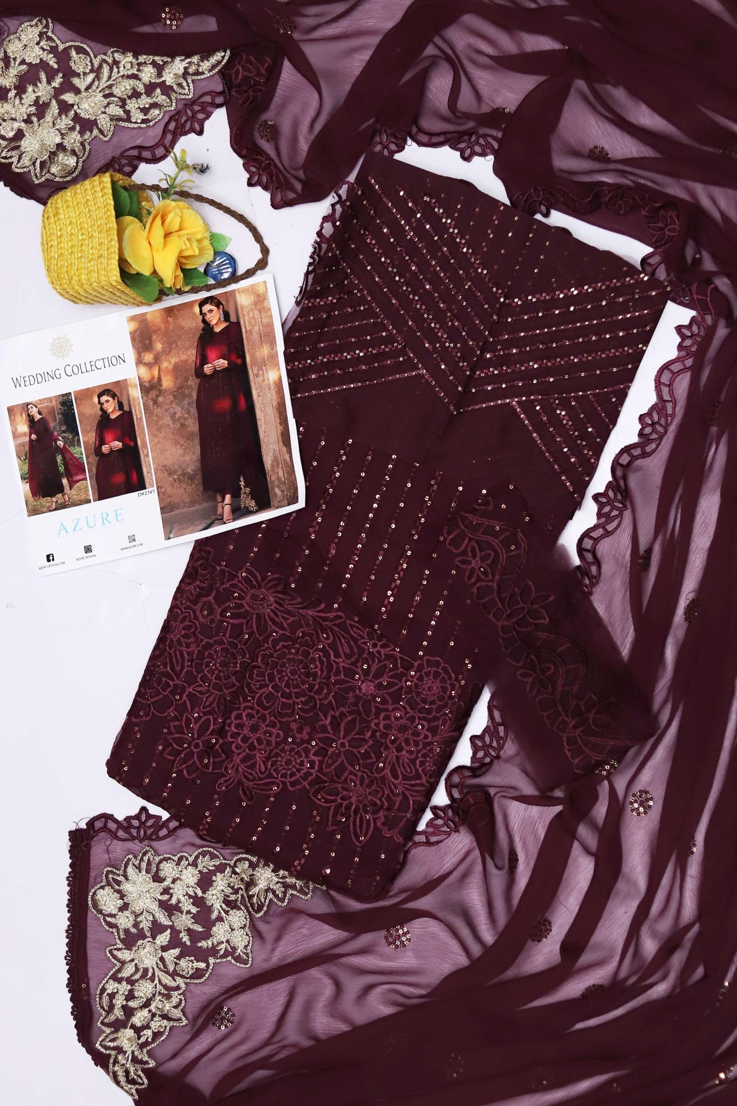 Azure 3pc Festive Unstitched Collection