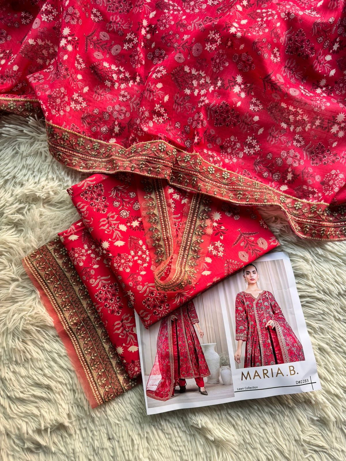 Maria B Lawn 3Pc