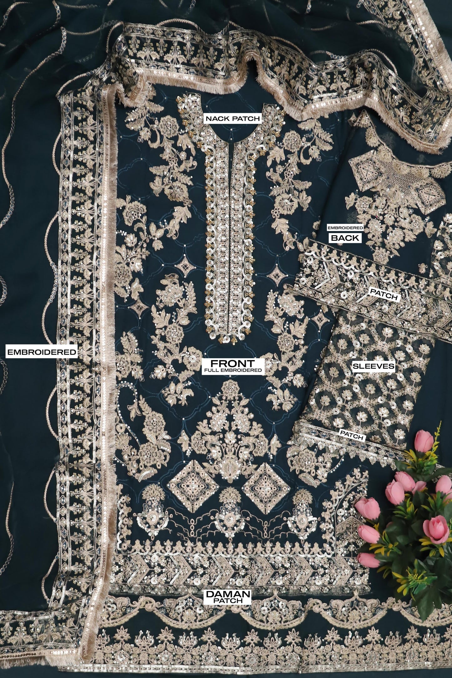 Baroque 3pc Luxury Festive Unstitched