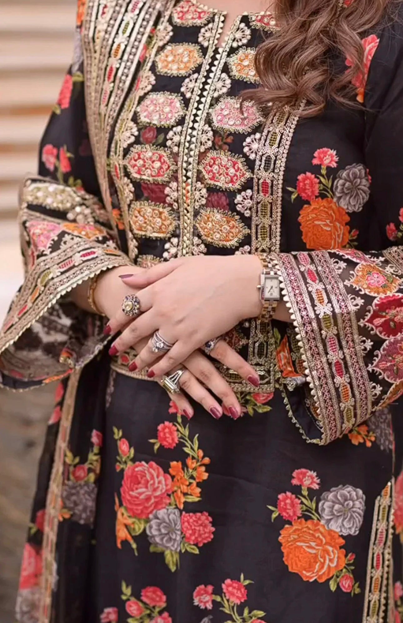 Aneela’s 3pc Read To Wear Duptta Silk