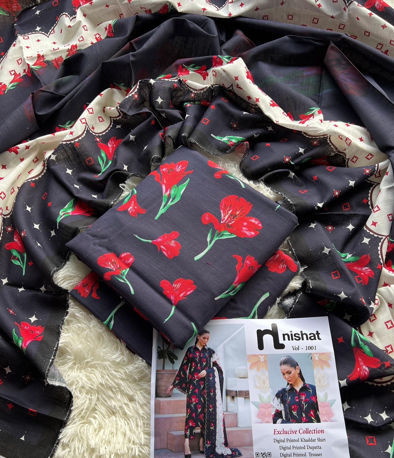Nishat khaddar 3pc