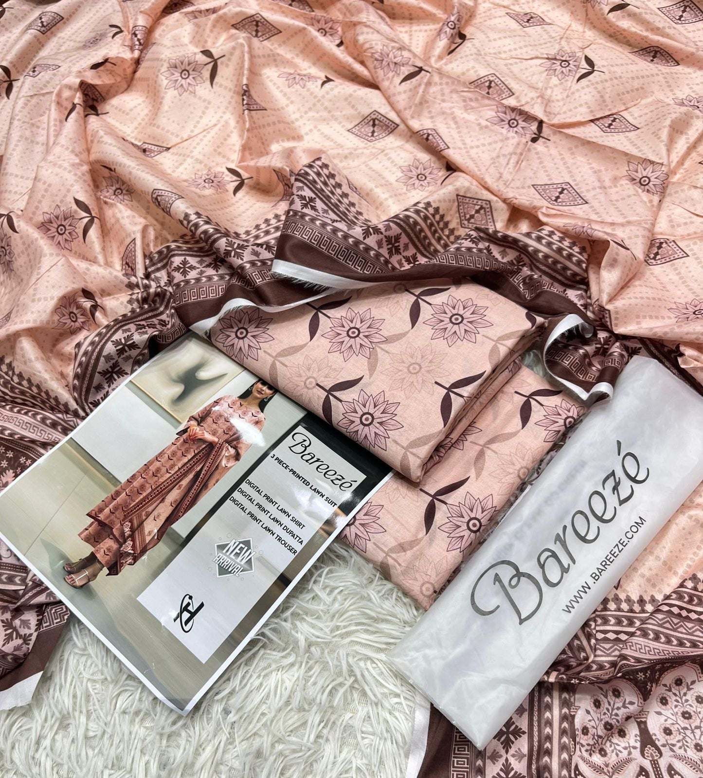 Bareeze lawn 3pc