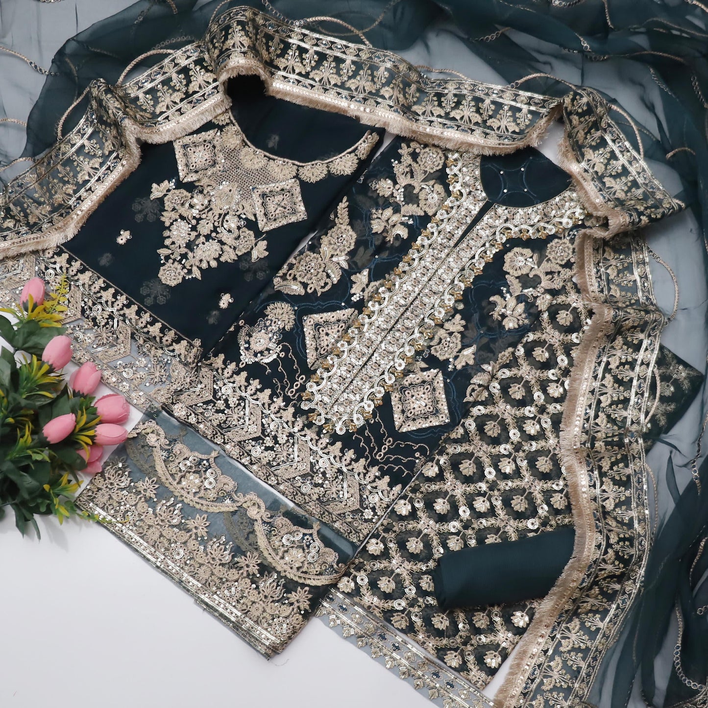 Baroque 3pc Luxury Festive Unstitched