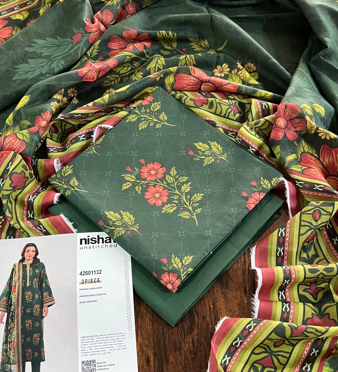 Nishat lawn 3pc
