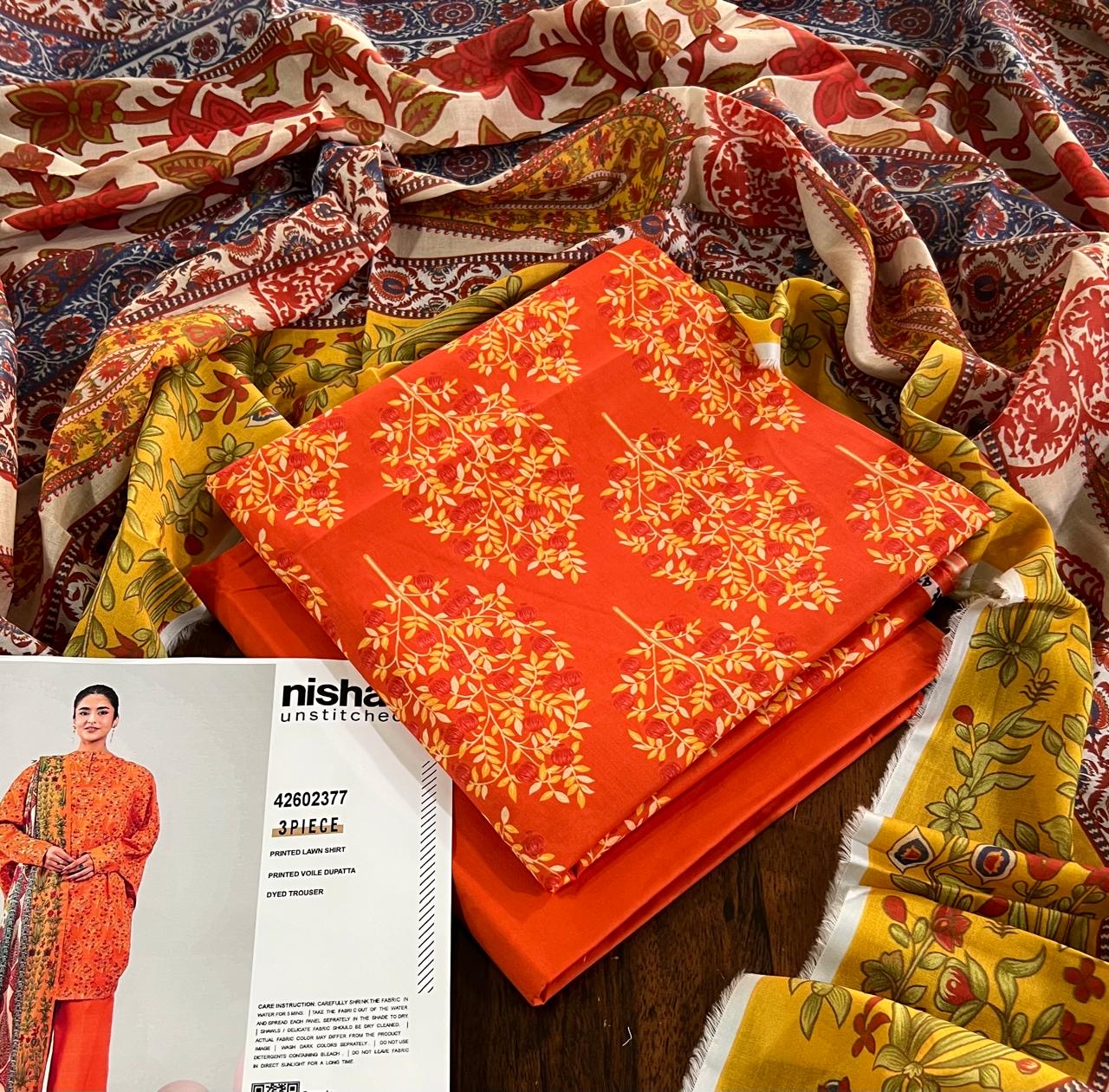 Nishat lawn 3pc