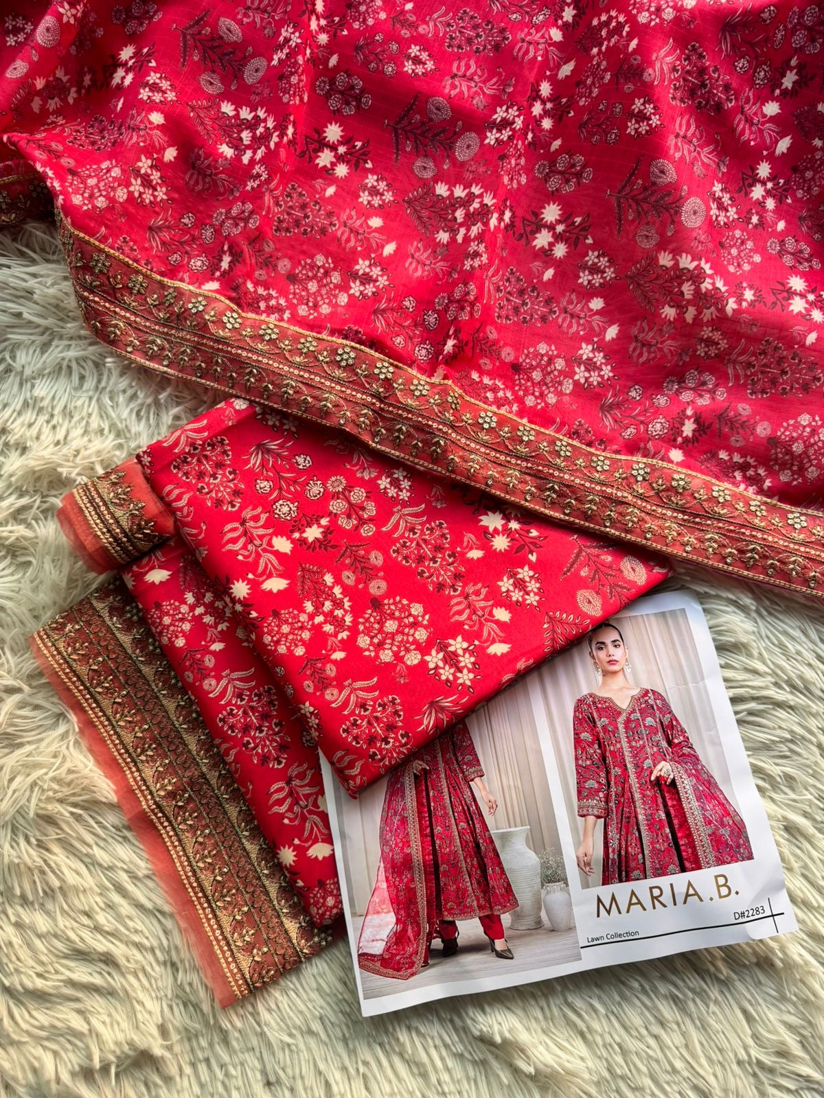 Maria B Lawn 3Pc