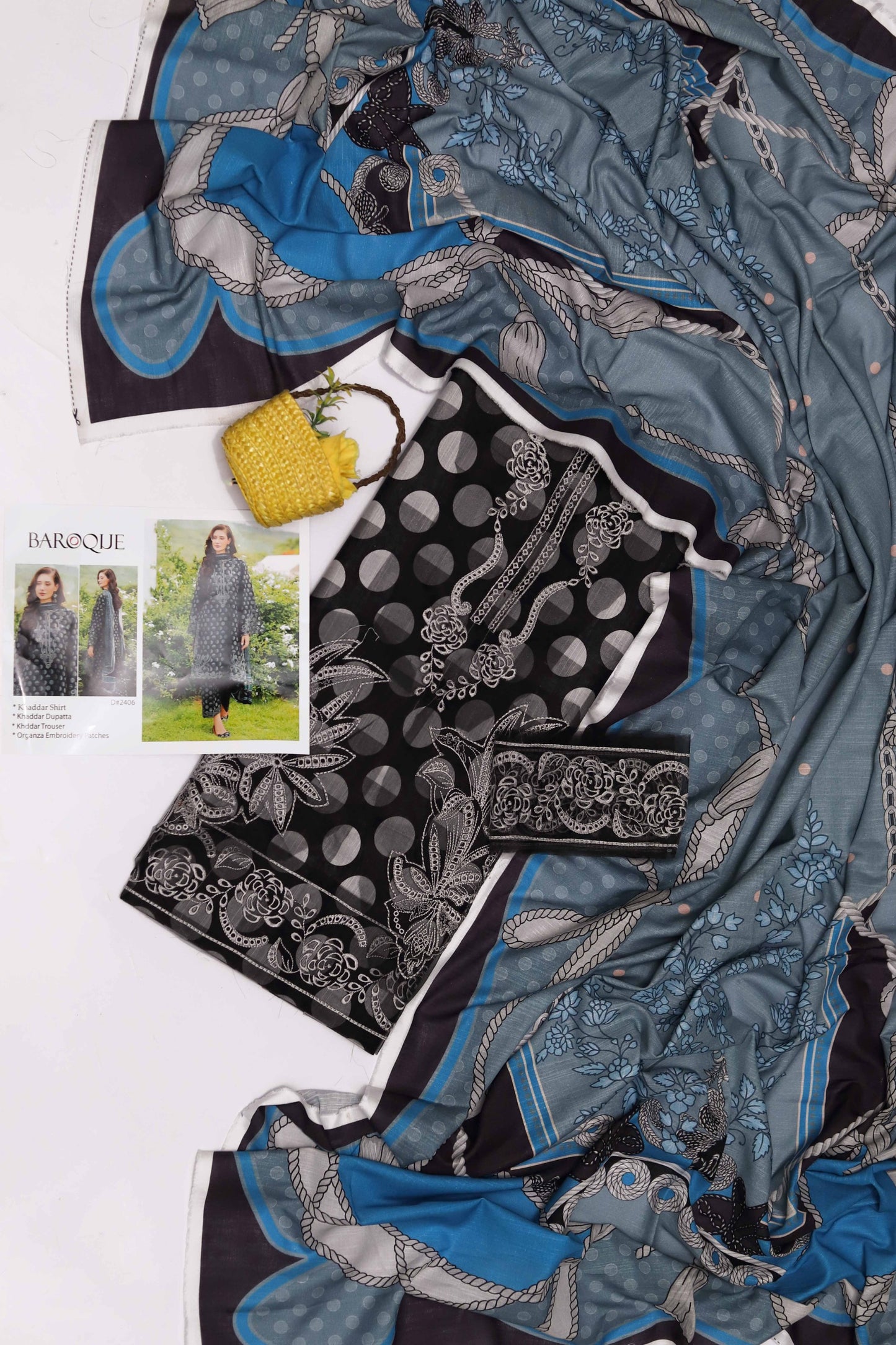 Baroque Khaddar 3pc