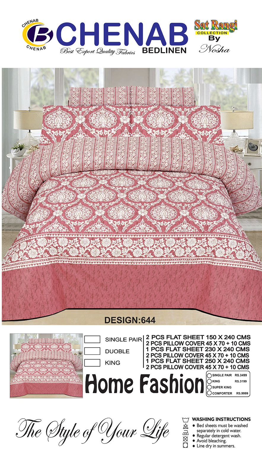 Chenab Cotton Bedsheet