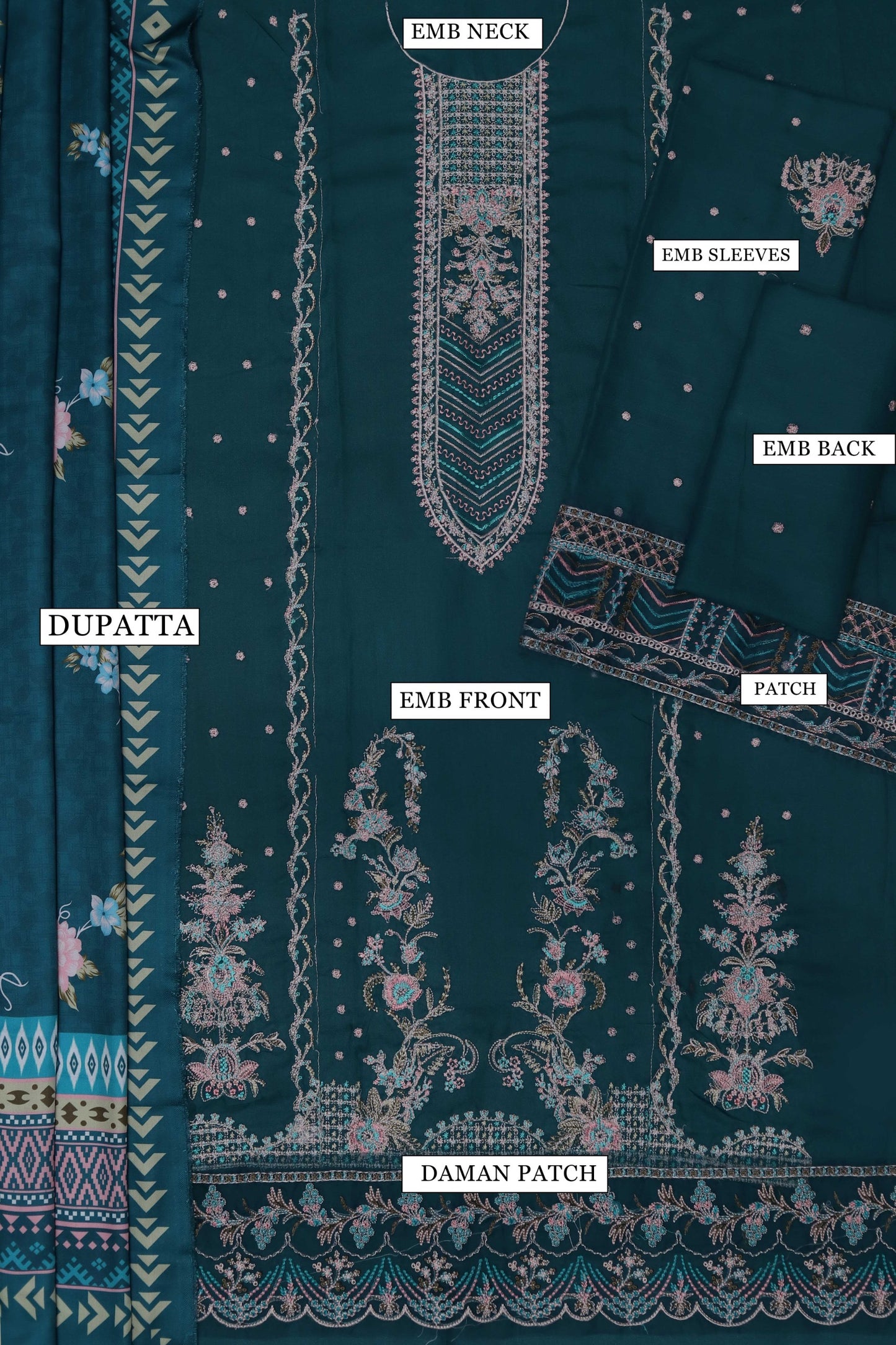 Hussain Rehar Dhanak 3pc