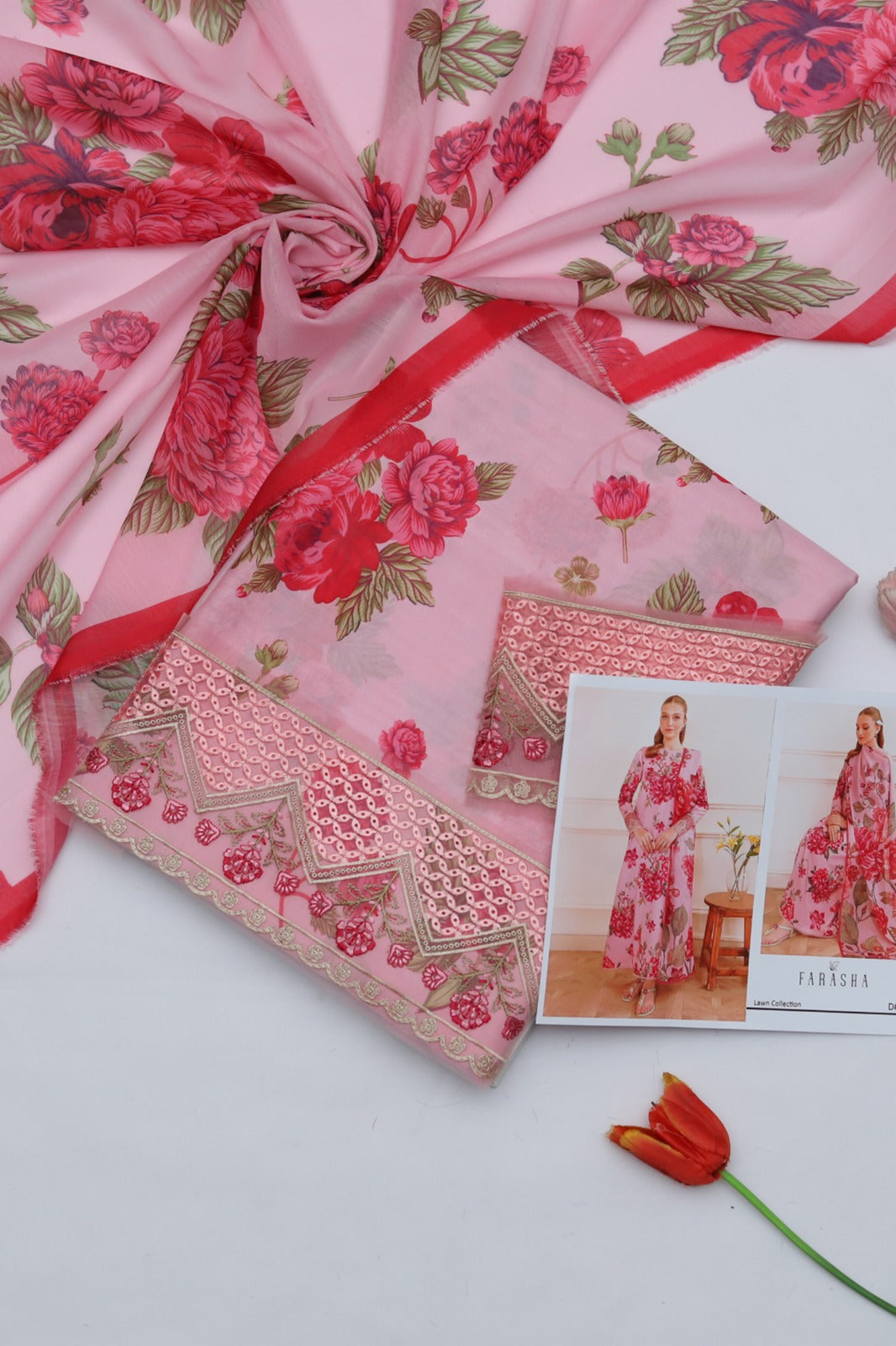 Farasha Lawn 3Pc