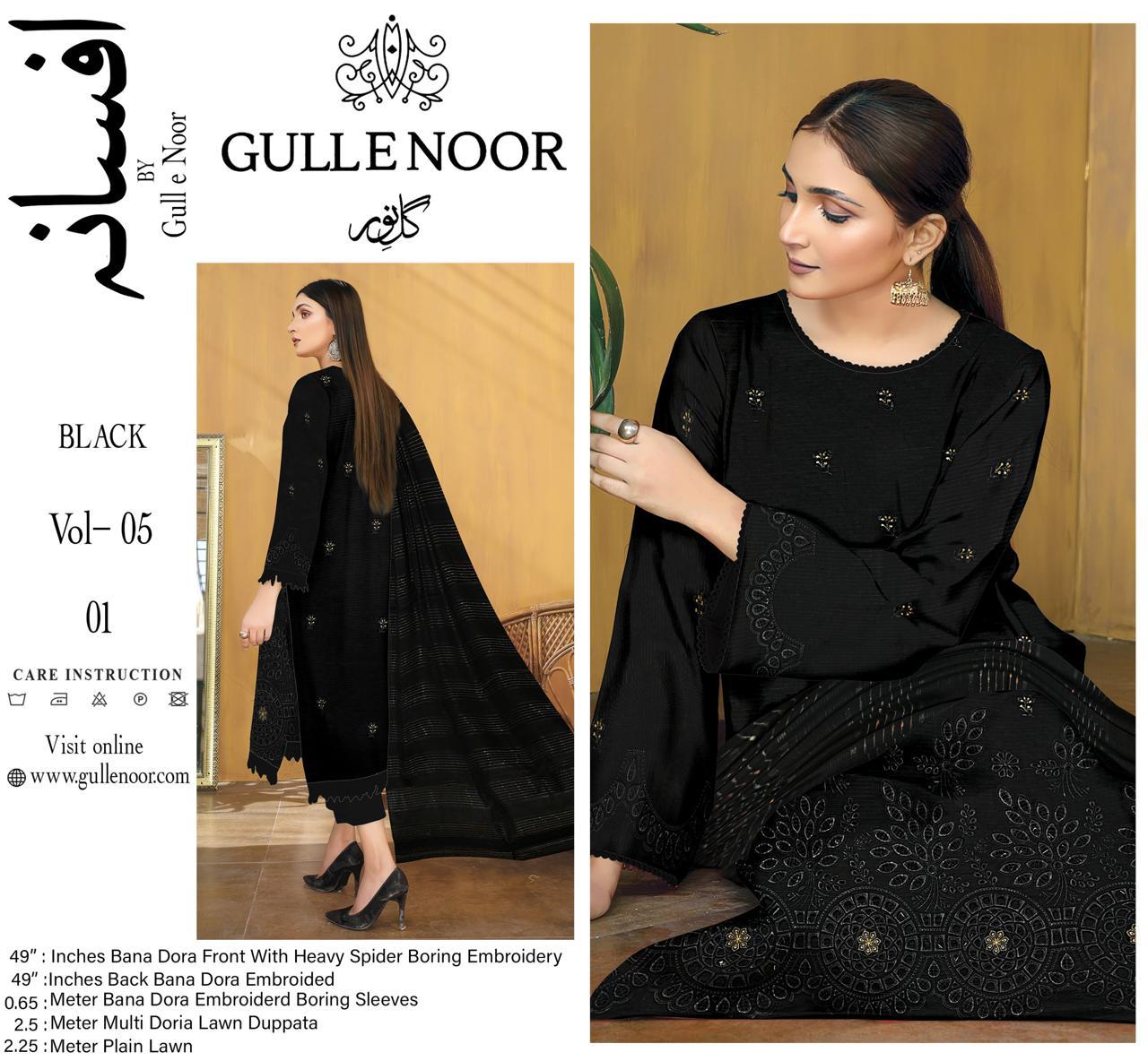 AFSANA BY GULLENOOR Lawn 3pc