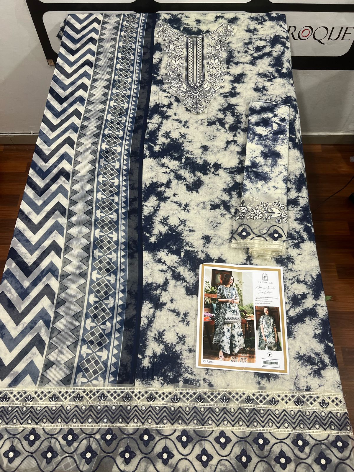 Sapphire lawn 3pc