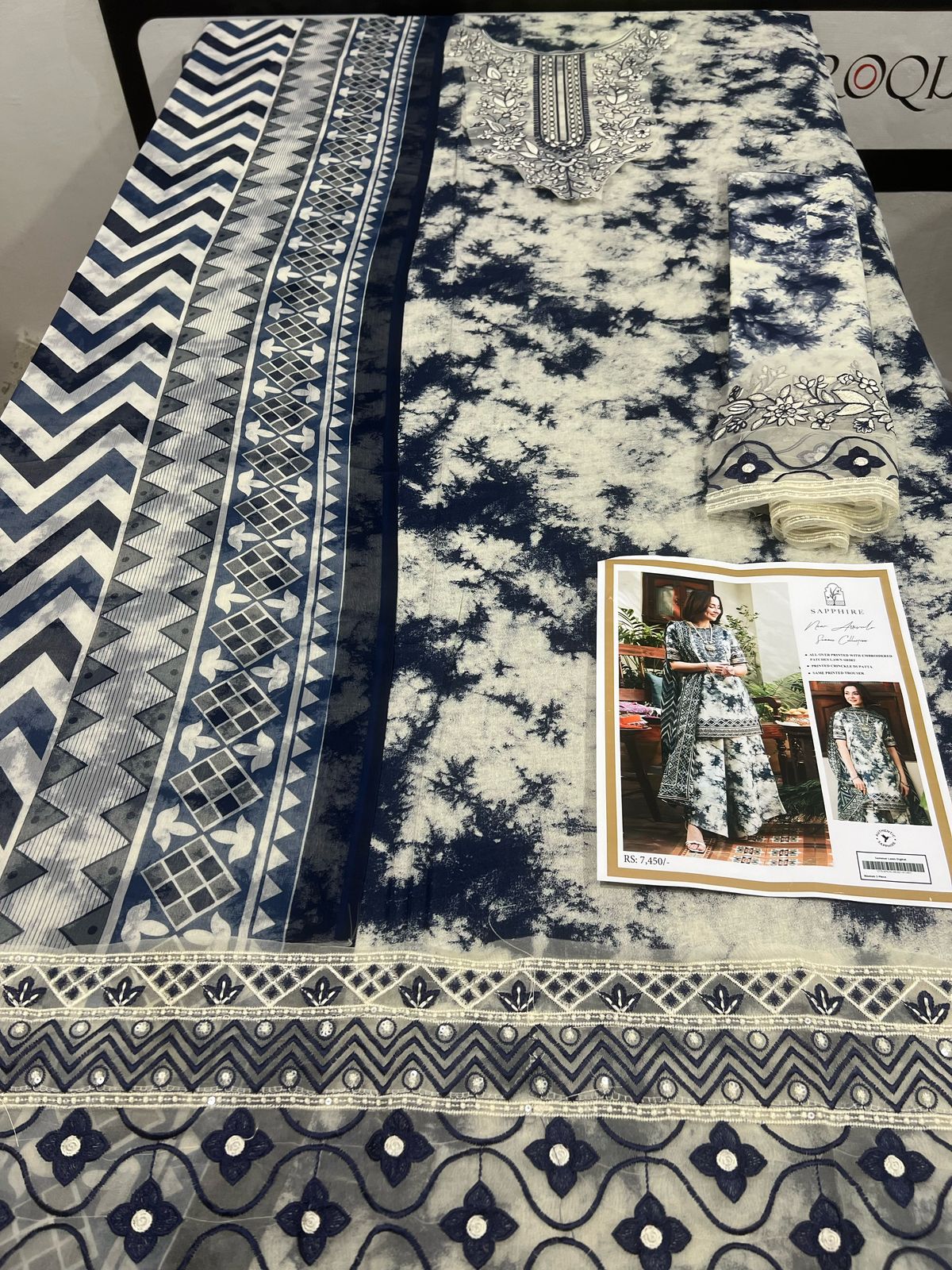 Sapphire lawn 3pc