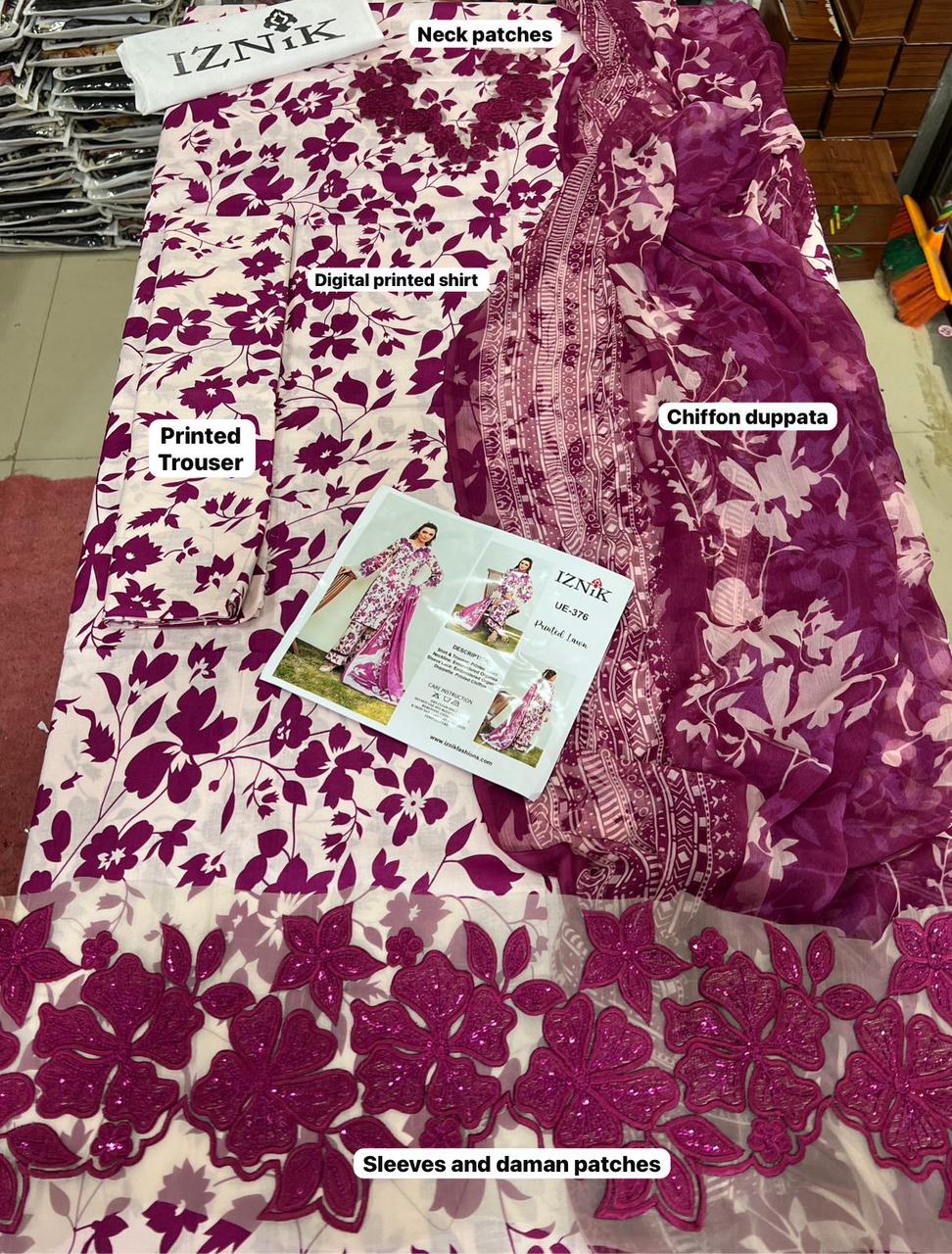 Iznik Lawn 3pc