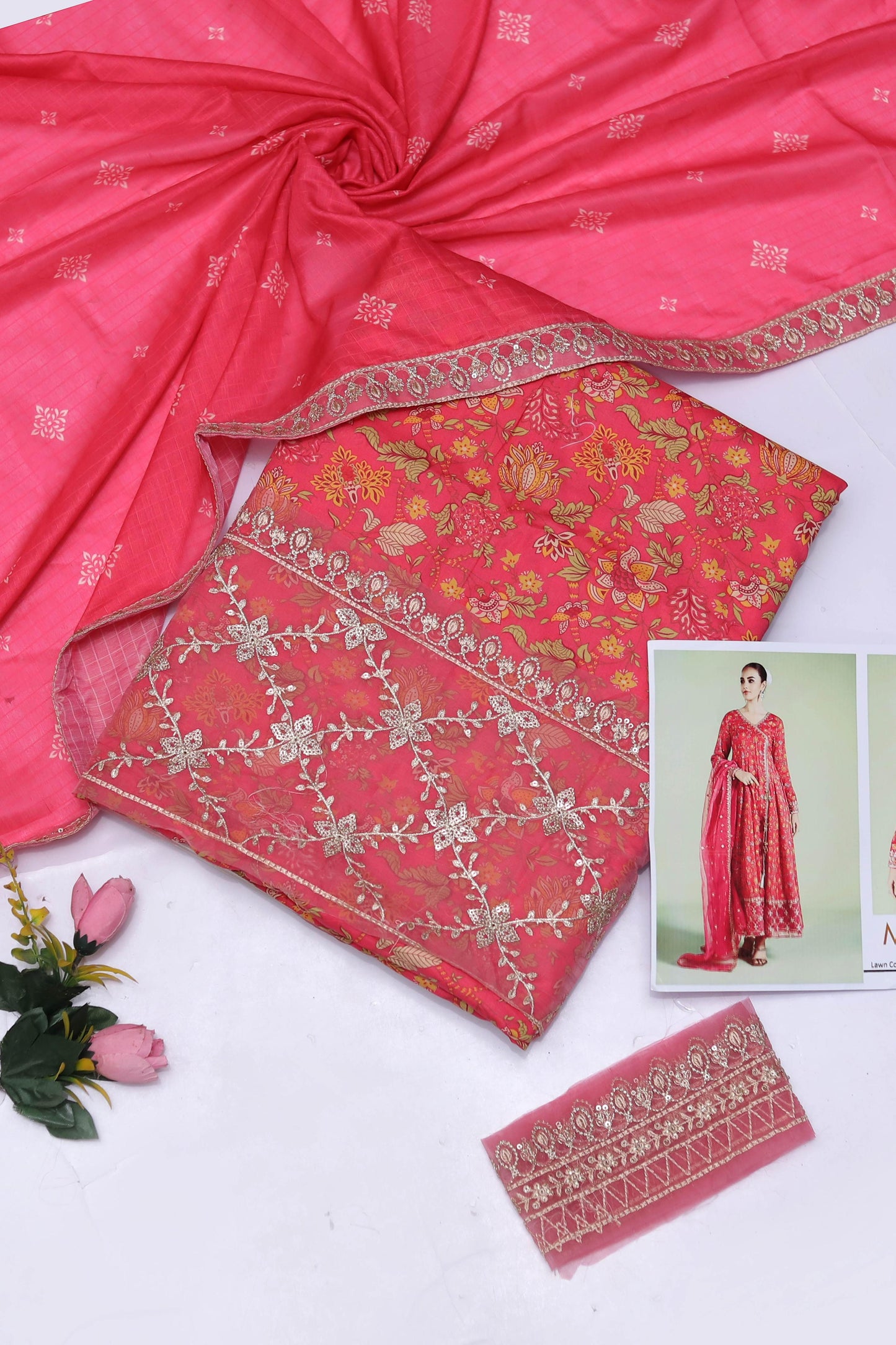Maria B Lawn 3Pc