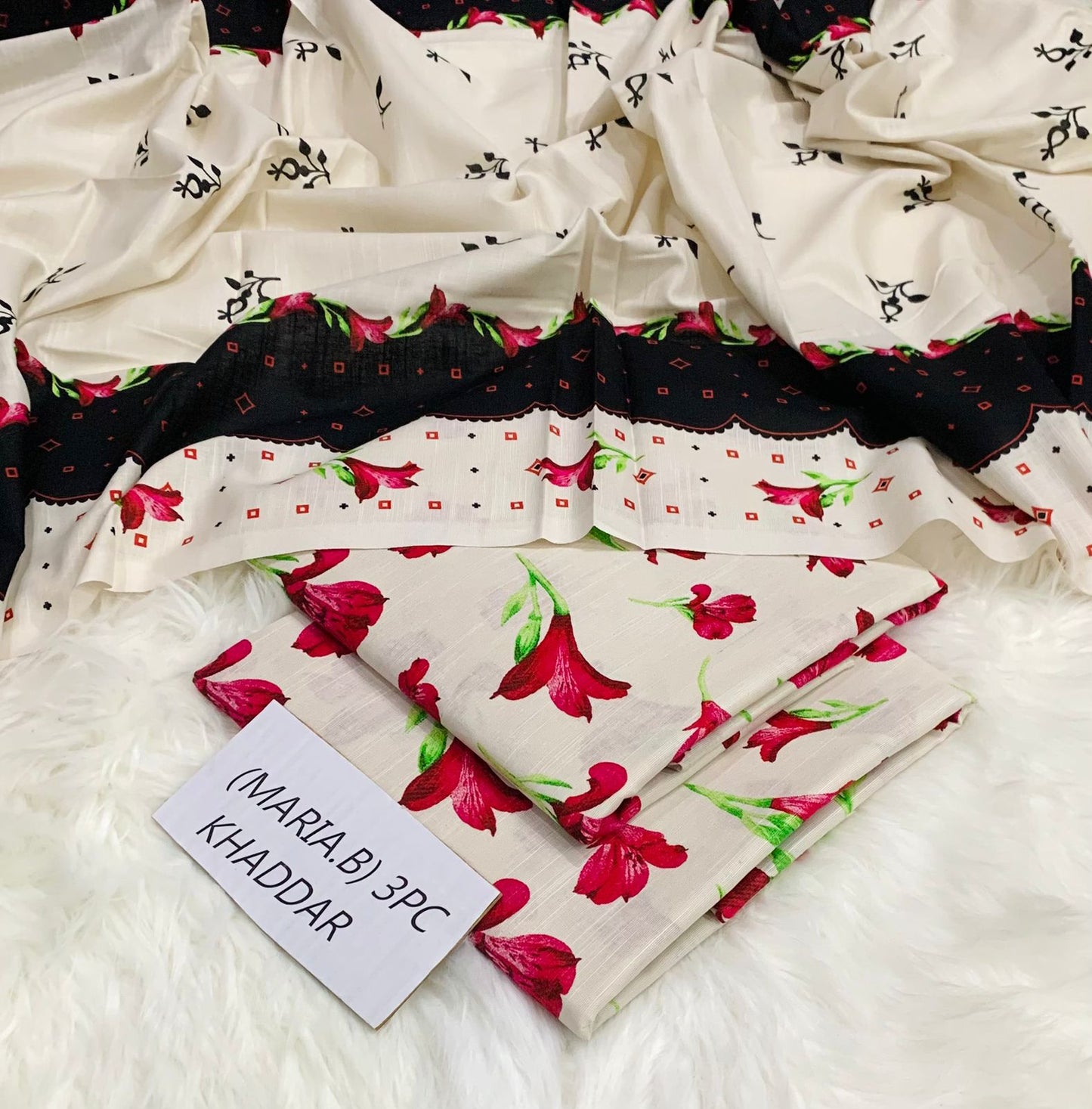 Maria B khaddar 3pc