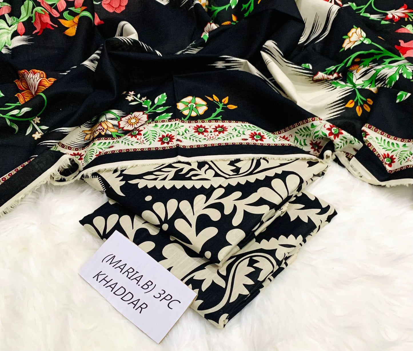 Maria B khaddar 3pc