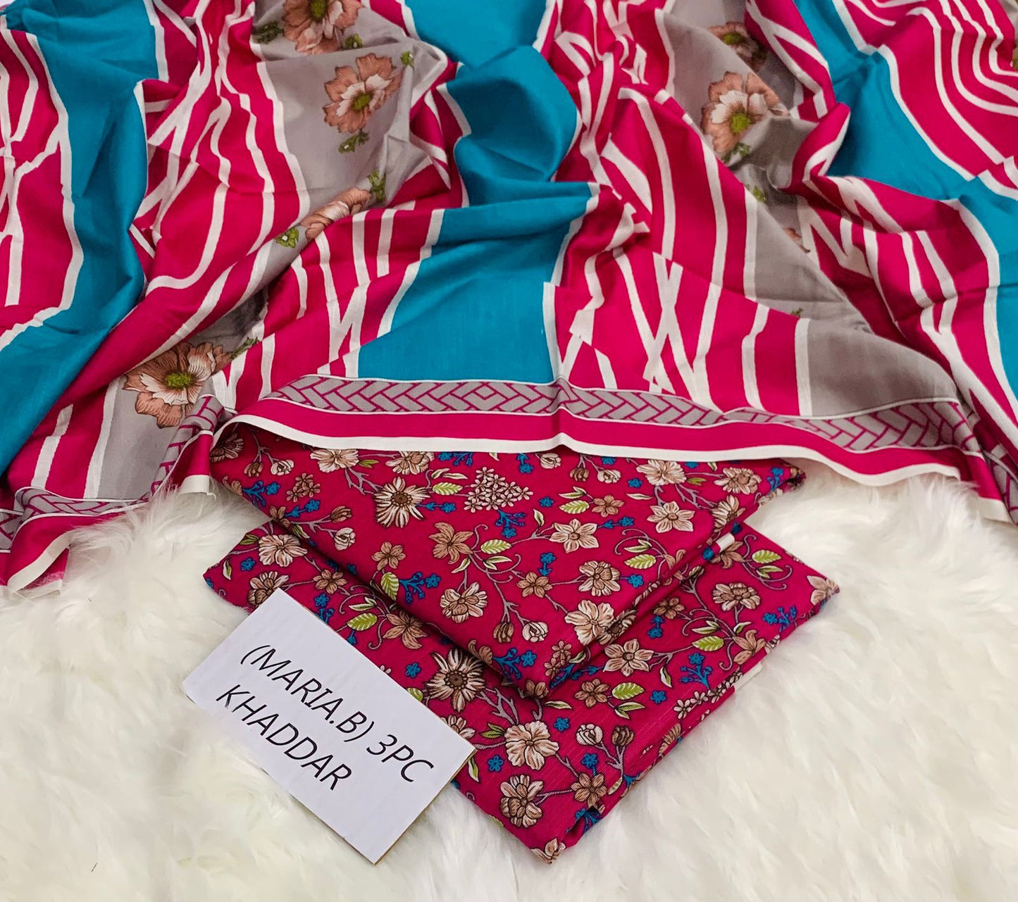Maria B khaddar 3pc