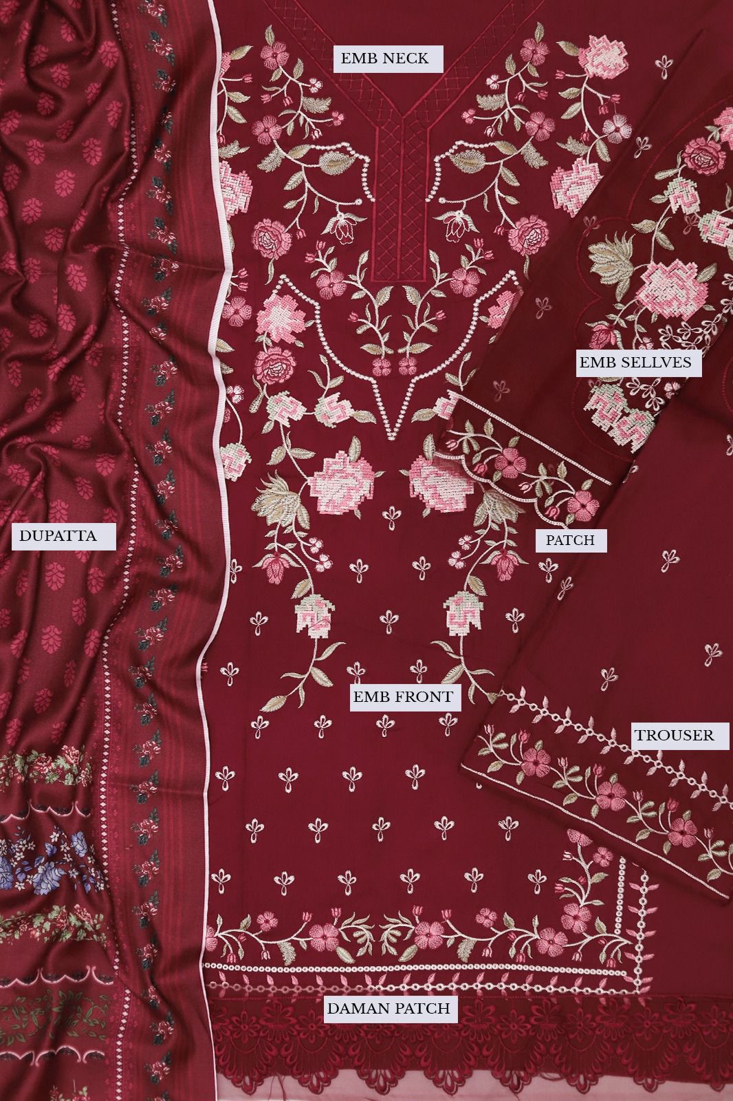 Sobia Nazir Dhanak 3pc