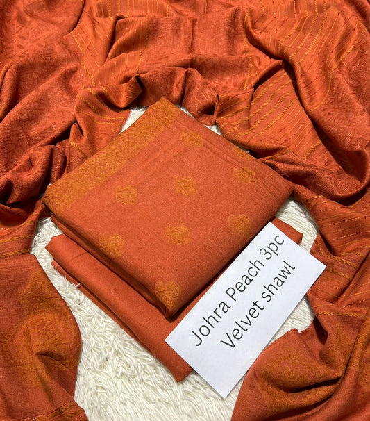 Johra Leather Peach 3pc