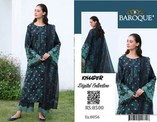 Baroque Khaddar 3pc