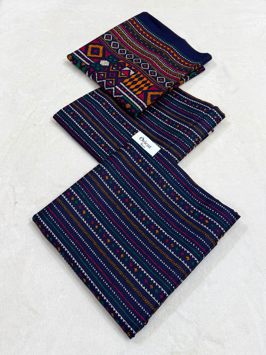 Orient Linen 3pc ( blue )