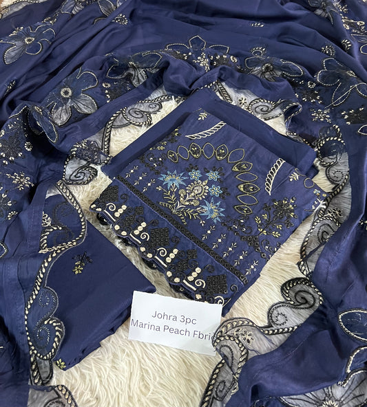 Johra Marina Peach 3pc