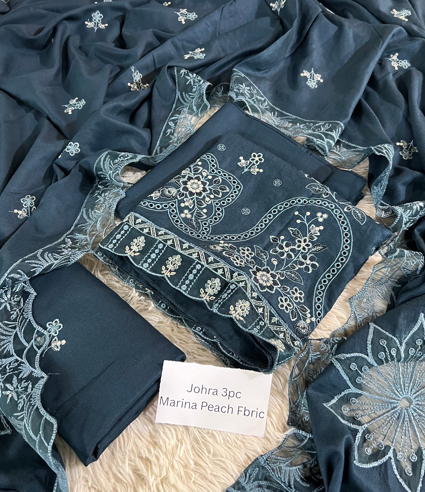 Johra Marina  Peach 3pc