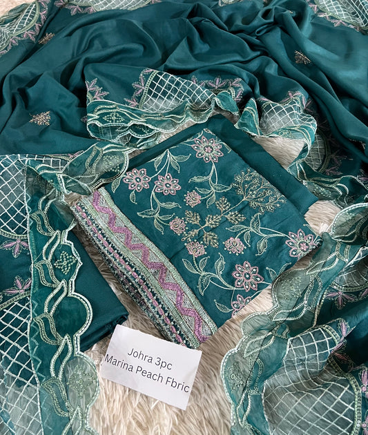 Johra Marina  Peach 3pc