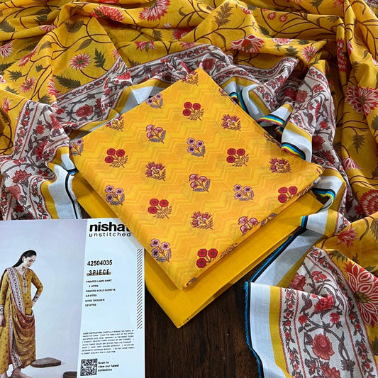 Nishat lawn 3pc