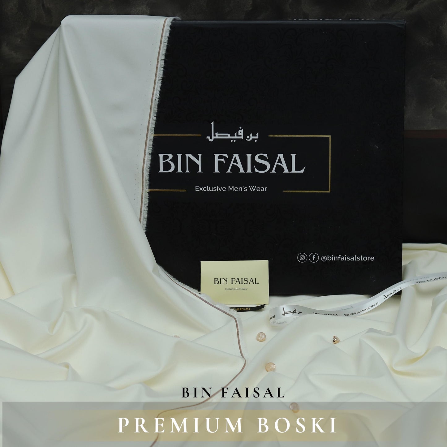 BIN FAISAL Mens Premium Boski