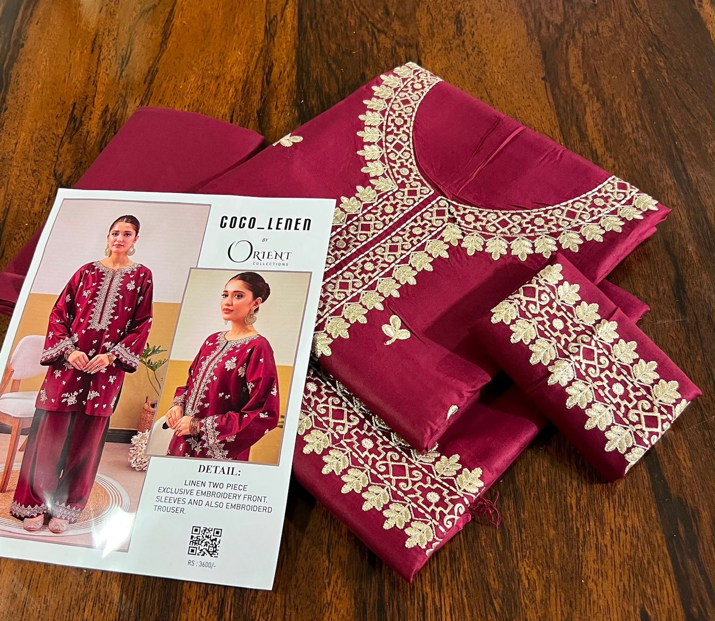 ORIENT LINEN 2pc