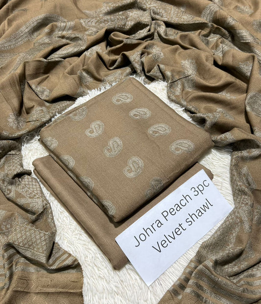 Johra Leather Peach 3pc