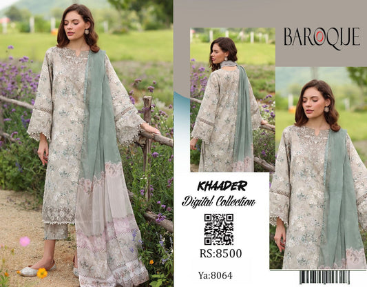 Baroque Khaddar 3pc
