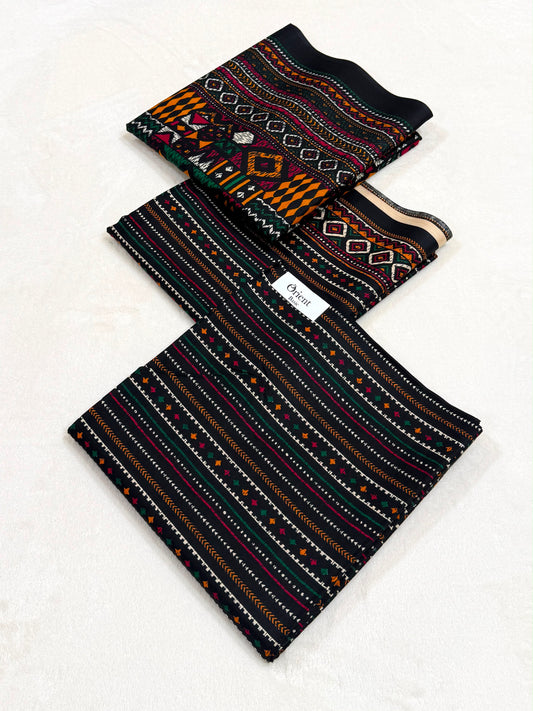 Orient Linen 3pc ( black )