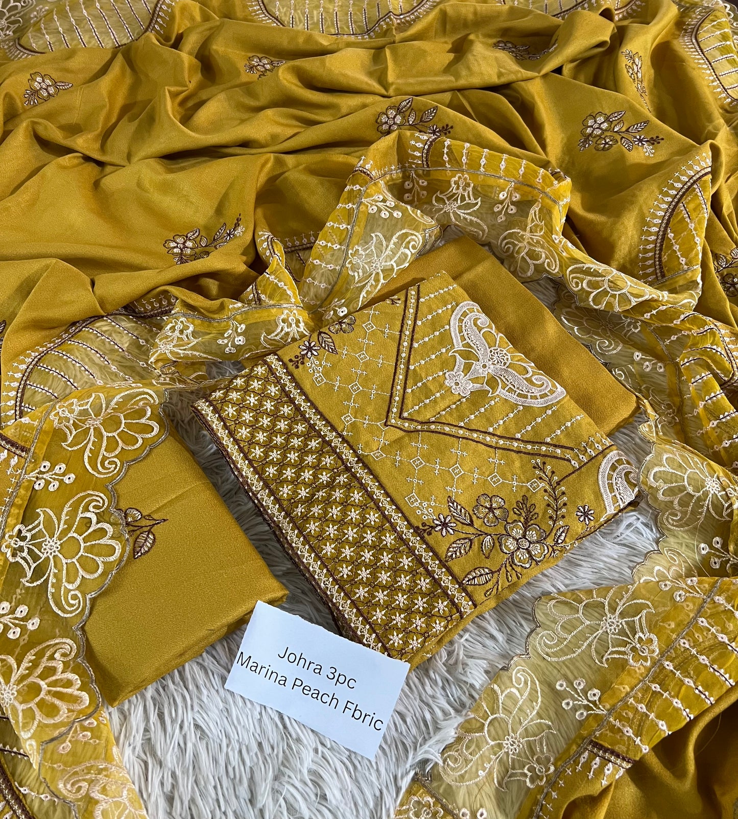 Johra Marina  Peach 3pc