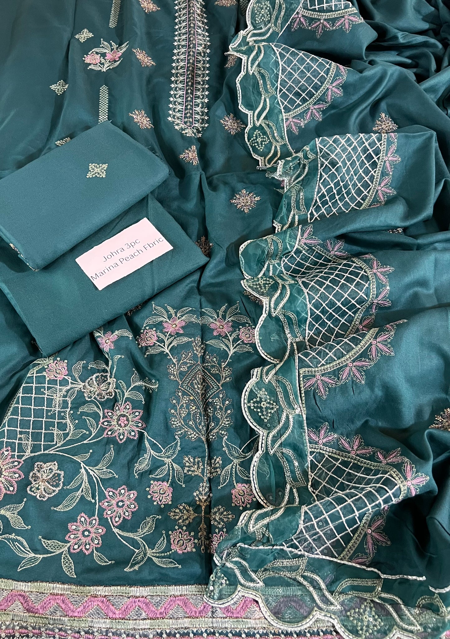 Johra Marina  Peach 3pc