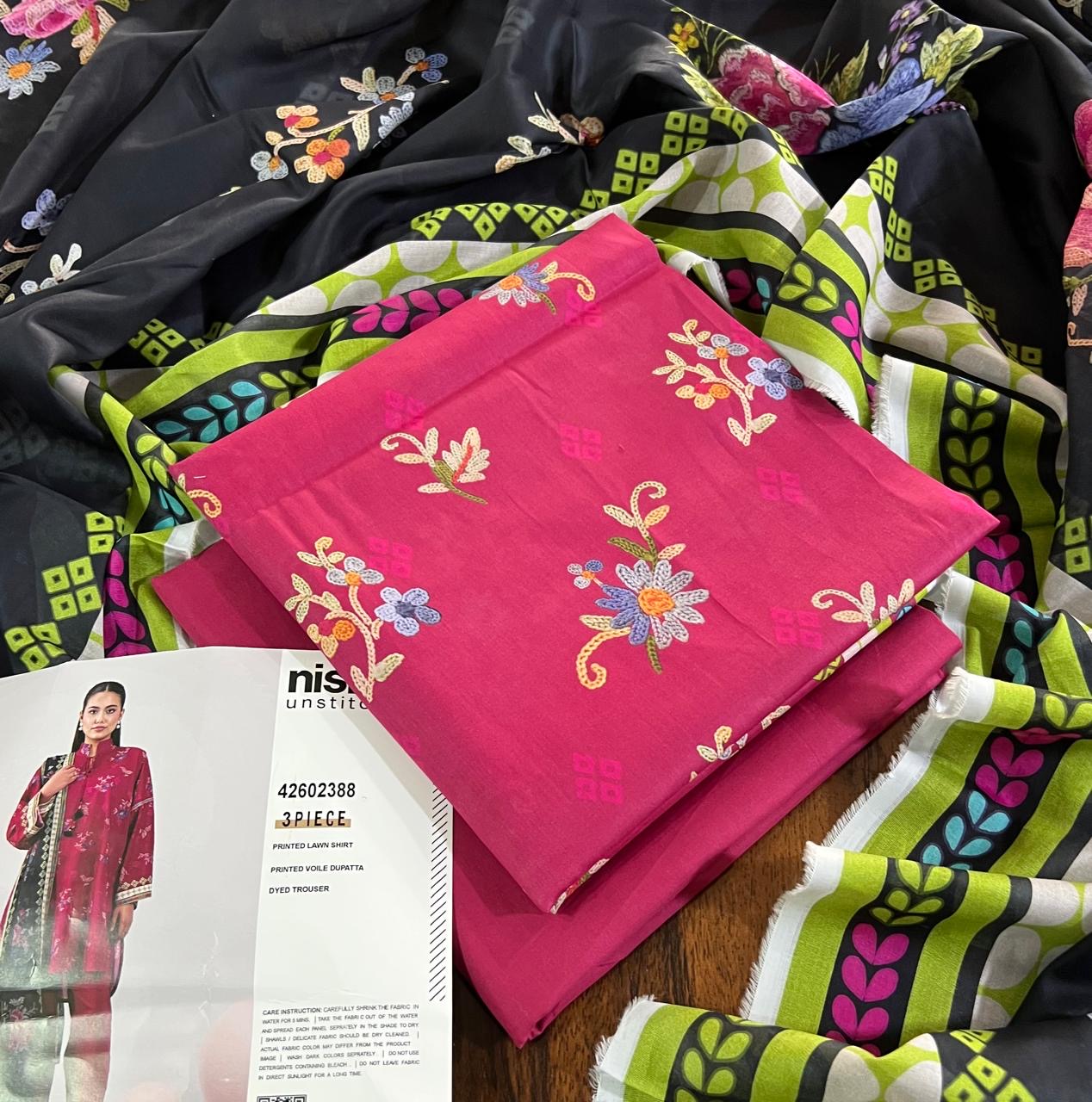 Nishat lawn 3pc