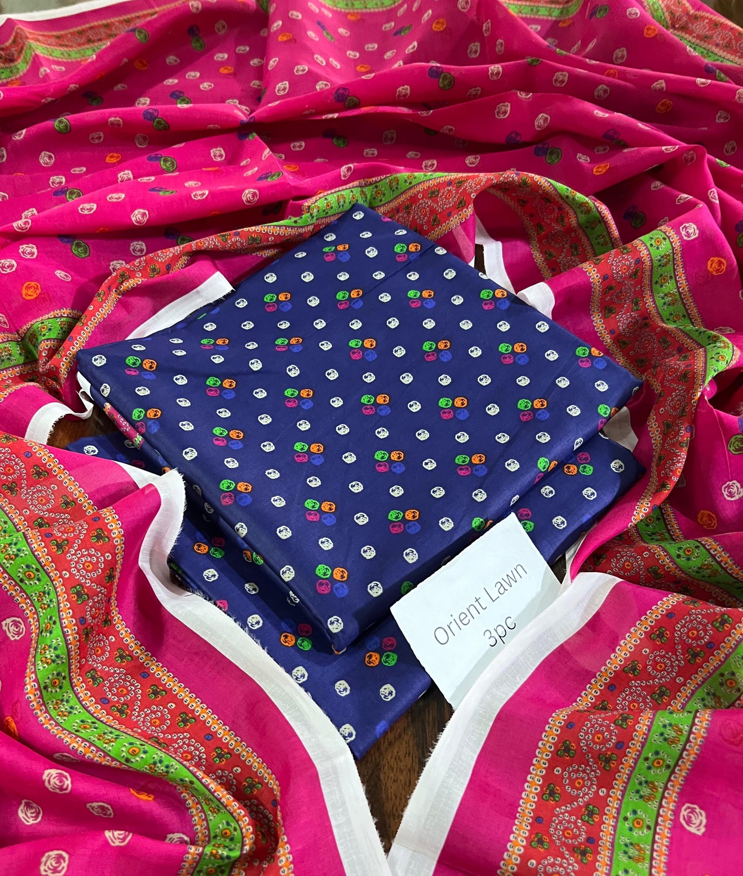 Orient Lawn 3pc ( blue )