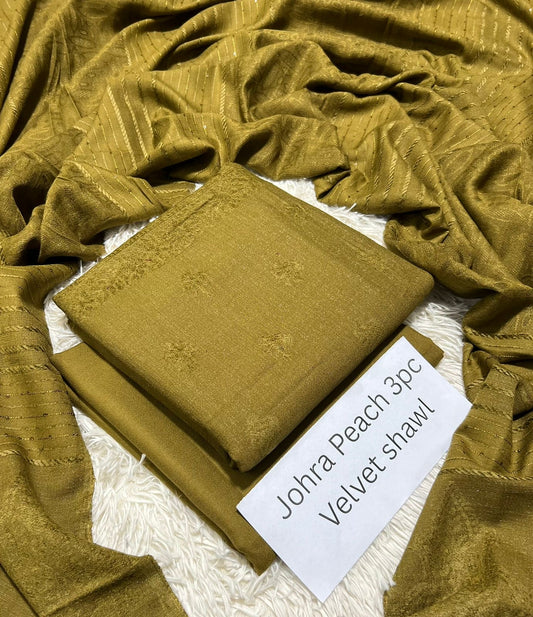 Johra Leather Peach 3pc