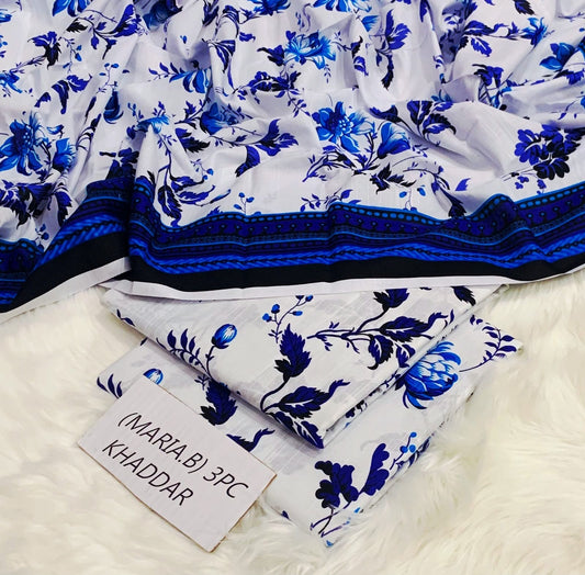 Maria B khaddar 3pc