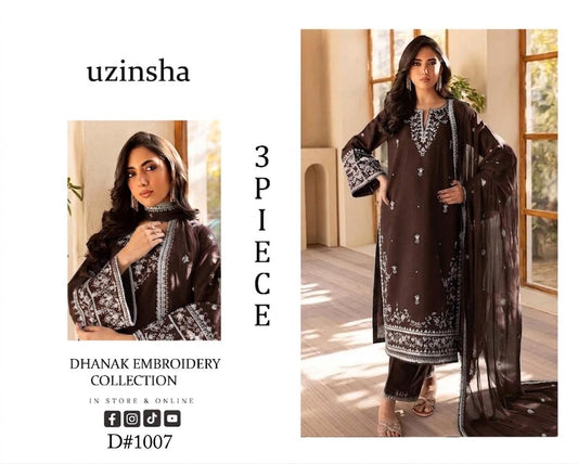 Uzinsha Dhanak 3pc ( 1007 )