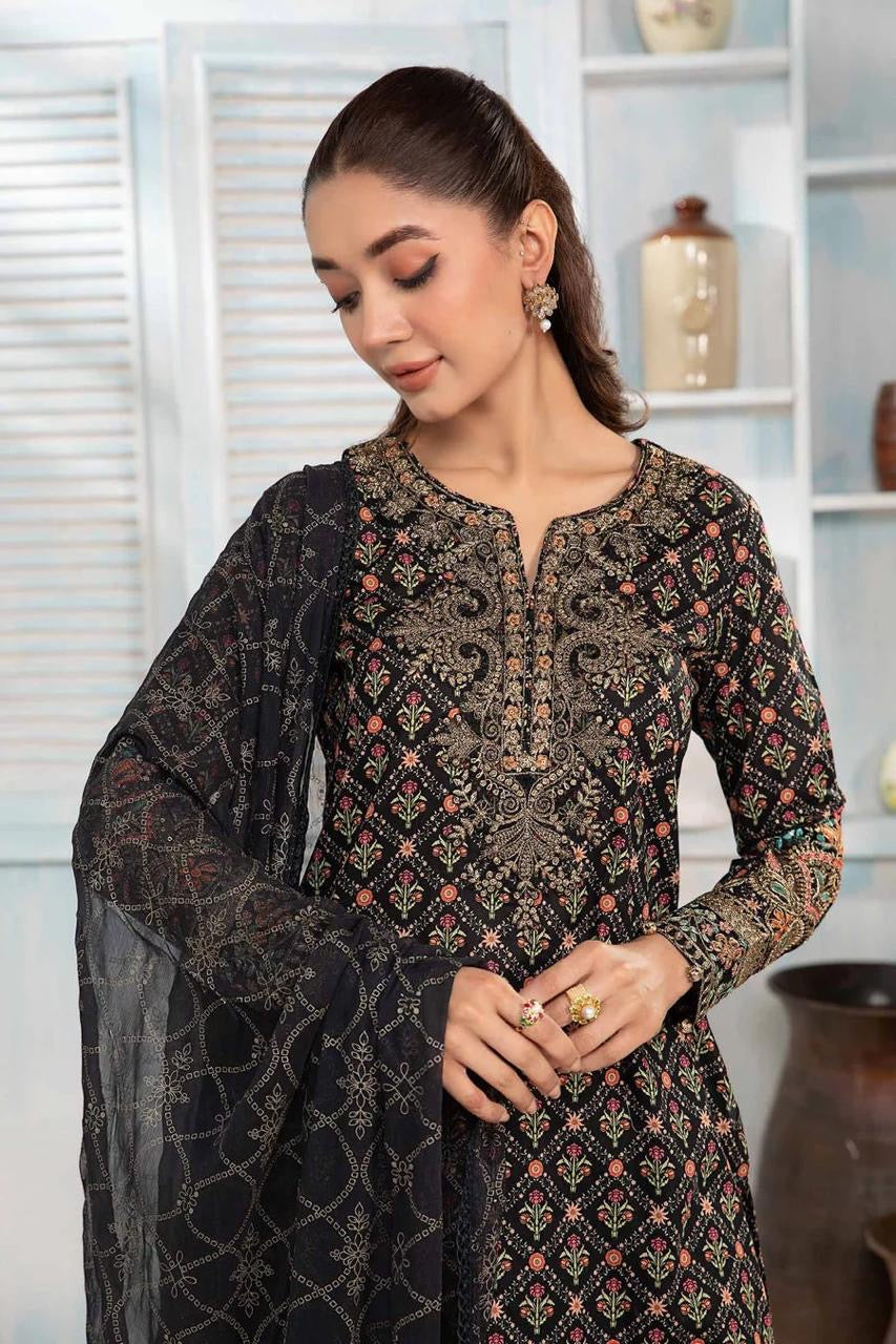 Maria.B lawn ( black ) 5120