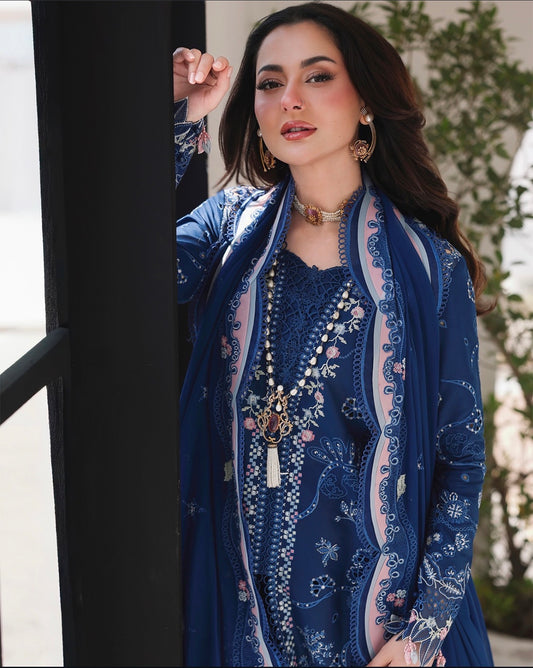 Qalamkar Emb Dhanak 3pc
