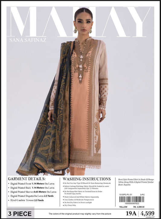 SANA SAFINAZ Lawn 3pc