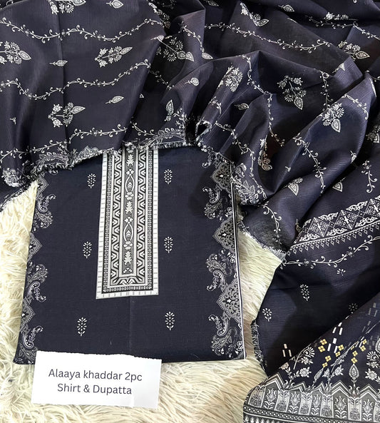 Alaya Khaddar 2pc